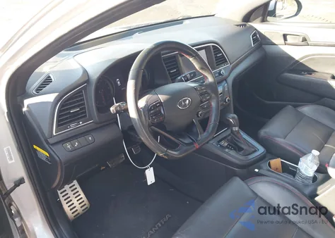 2018 Hyundai Elantra Sport from USA, damaged, VIN KMHD04LB7JU545558